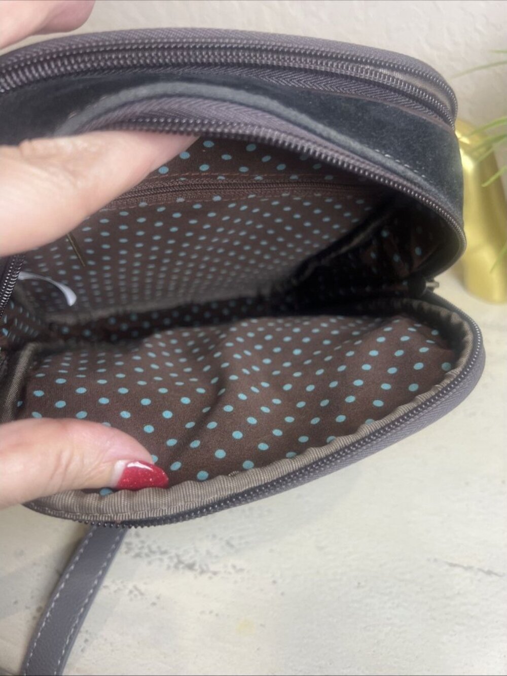 Chala Starburst Dazzled Organizer Crossbody Bag Boho Style - Picture 9 of 13